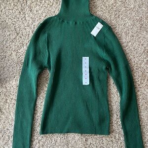 Old Navy Emerald Ribbed Turtleneck Sweater